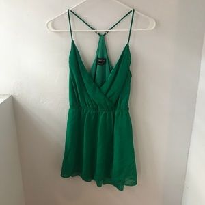 Green Bebe tiny dress